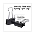 Universal Binder Clips with Storage Tub, Small, Black/Silver, 40/Pack