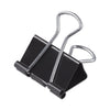 Universal Binder Clips with Storage Tub, Medium, Black/Silver, 24/Pack