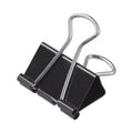 Universal Binder Clips with Storage Tub, Medium, Black/Silver, 24/Pack