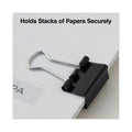 Universal Binder Clips with Storage Tub, Mini, Black/Silver, 60/Pack