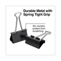 Universal Binder Clip Zip-Seal Bag Value Pack, Large, Black/Silver, 36/Pack