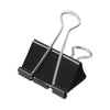 Universal Binder Clip Zip-Seal Bag Value Pack, Large, Black/Silver, 36/Pack