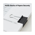 Universal Binder Clip Zip-Seal Bag Value Pack, Medium, Black/Silver, 36/Pack