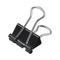 Universal Binder Clip Zip-Seal Bag Value Pack, Medium, Black/Silver, 36/Pack