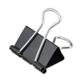 Universal Binder Clips, Medium, Black/Silver, 12/Box