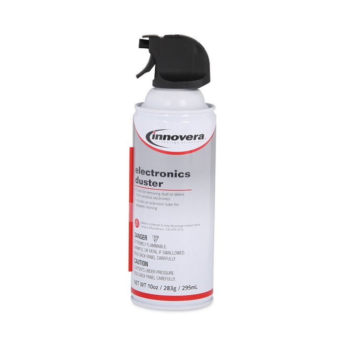 Innovera Compressed Air Duster Cleaner, 10 oz Can, 2/Pack