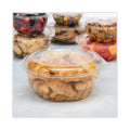 Dart Tamper-Resistant, Tamper-Evident Bowls with Dome Lid, 64 oz, 8.9" Diameter x 4"h, Clear, Plastic, 100/Carton