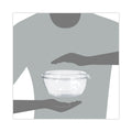 Dart Tamper-Resistant, Tamper-Evident Bowls with Dome Lid, 64 oz, 8.9" Diameter x 4"h, Clear, Plastic, 100/Carton