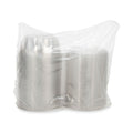 Dart Tamper-Resistant, Tamper-Evident Bowls with Dome Lid, 64 oz, 8.9" Diameter x 4"h, Clear, Plastic, 100/Carton