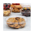 Dart Tamper-Resistant, Tamper-Evident Bowls with Flat Lid, 48 oz, 8.9" Diameter x 2.8"h, Clear, Plastic, 100/Carton