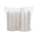 Dart Tamper-Resistant, Tamper-Evident Bowls with Dome Lid, 24 oz, 7" Diameter x 3.1"h, Clear, Plastic, 150/Carton