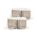 ProPlanet Hinged Lid Containers, 3-Compartment, 9 x 8.8 x 3, White, Plastic, 150/Carton