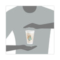 Dart Cafe G Foam Hot/Cold Cups, 16 oz, Brown/Green/White, 1,000/Carton