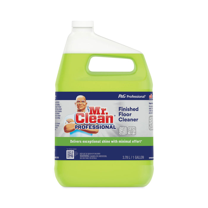 Mr. Clean Finished Floor Cleaner, Lemon Scent, 1 gal Bottle, 3/Carton