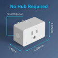 2-Pack: WiFi Smart Plug – 15A, Timer & App Control, Works with Alexa & Google Home by DailySale
