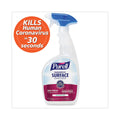 PURELL Foodservice Surface Sanitizer, Fragrance Free, 32 oz Capped Bottle with Spray Trigger Included in Carton, 6/Carton