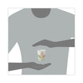 Dart Bare by Solo Eco-Forward PLA Paper Hot Cups, 10 oz, Leaf Design, White/Green/Orange, 50/Pack