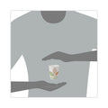 Dart Bare by Solo Eco-Forward PLA Paper Hot Cups, 8 oz, Leaf Design, White/Green/Orange, 50/Pack