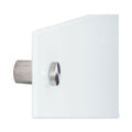 MasterVision Magnetic Glass Dry Erase Board, 98 x 52 x 2, Opaque White