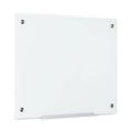 MasterVision Magnetic Glass Dry Erase Board, 72 x 48 x 2, Opaque White