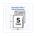 Avery Clear Easy View Plastic Dividers with Multicolored Tabs and Sheet Protector, 5-Tab, 11 x 8.5, Clear, 1 Set