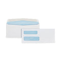 Quality Park Double Window Security-Tinted Check Envelope, #8 5/8, Commercial Flap, Gummed Closure, 3.63 x 8.63, White, 1,000/Box