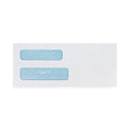 Quality Park Double Window Security-Tinted Check Envelope, #8 5/8, Commercial Flap, Gummed Closure, 3.63 x 8.63, White, 1,000/Box