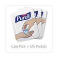 PURELL Single Use Advanced Gel Hand Sanitizer, 1.2 mL, Packet, Fragrance-Free, 125/Box