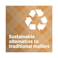 Scotch Curbside Recyclable Padded Mailer, #6, Bubble Cushion, Self-Adhesive Closure, 13.75 x 20, Natural Kraft, 50/Carton