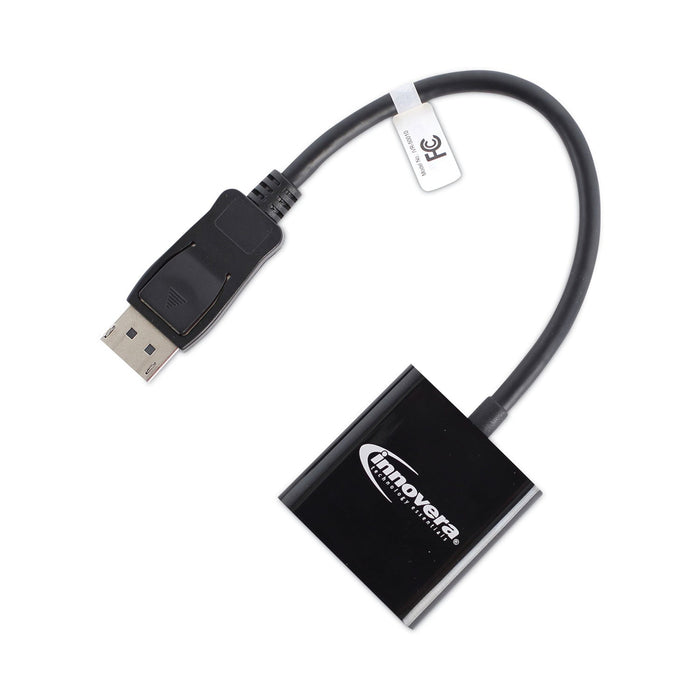 Innovera DisplayPort to VGA Adapter, 0.65 ft, Black