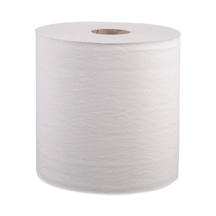 Windsoft Hardwound Roll Towels, 8" x 800 ft, White, 12 Rolls/Carton