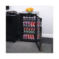 Alera 3.4 Cu. Ft. Beverage Cooler, Stainless Steel/Black