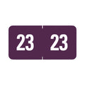 Smead Yearly End Tab File Folder Labels, 23, 0.5 x 1, Purple, 25/Sheet, 10 Sheets/Pack