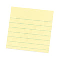 Post-it Pads in Canary Yellow, Cabinet Pack, Note Ruled, 4" x 4", 90 Sheets/Pad, 12 Pads/Pack