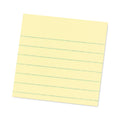 Post-it Pads in Canary Yellow, Note Ruled, 4" x 4", 90 Sheets/Pad, 6 Pads/Pack