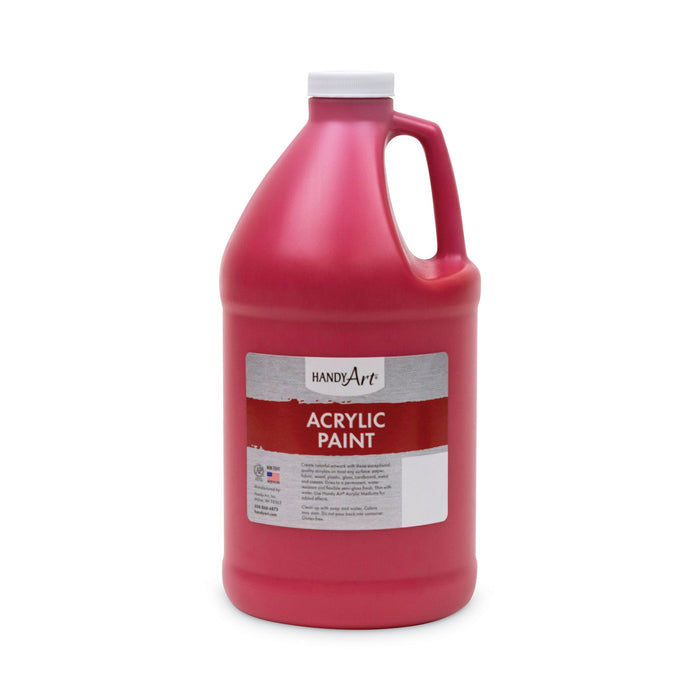 Handy Art Acrylic Paint, Red, 64 oz Bottle