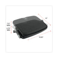 Alera Soft Cushioned Ergonomic Footrest, 14w x 19.63d x 3.75 to 7.5h, Black