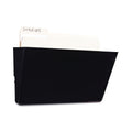 Universal Wall File Pockets, Plastic, Letter Size, 13" x 4.13" x 7", Black
