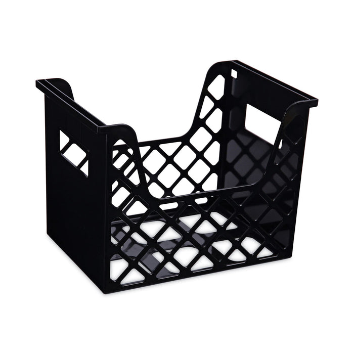 Universal Recycled Extra Capacity Desktop File Holder, Letter Size, 8.5" Long, Black