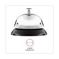 Universal Call Bell, 3.38" Diameter, Brushed Nickel