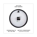 Universal Classic Round Wall Clock, 12.63" Overall Diameter, Black Case, 1 AA (sold separately)