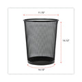 Universal Mesh Wastebasket, 18 qt, Black
