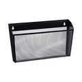 Universal Mesh Three-Pack Wall Files, 3 Sections, Letter Size, 14.13" x 3.38" x 8.5", Black