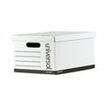 Universal Basic-Duty Economy Record Storage Boxes, Letter/Legal Files, 12" x 15" x 10", White, 10/Carton
