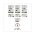Universal Basic-Duty Economy Record Storage Boxes, Letter/Legal Files, 12" x 15" x 10", White, 10/Carton