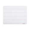 Universal Lap/Learning Dry-Erase Board, Lined, 11 3/4" x 8 3/4", White, 6/Pack