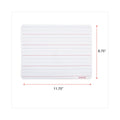 Universal Lap/Learning Dry-Erase Board, Lined, 11 3/4" x 8 3/4", White, 6/Pack