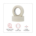 Universal General-Purpose Masking Tape, 3" Core, 24 mm x 54.8 m, Beige, 36/Carton