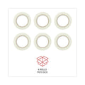 Universal Deluxe General-Purpose Acrylic Box Sealing Tape, 2 mil, 3" Core, 1.88" x 110 yds, Clear, 6/Pack