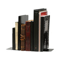 Universal Economy Bookends, Nonskid, 4.75 x 5.25 x 5, Heavy Gauge Steel, Black, 1 Pair